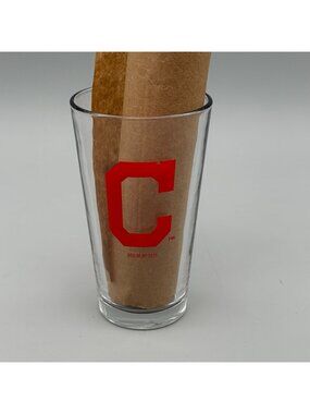 Miller Lite & Cleveland Indians Guardians Block C Logo 2015 MLB Pint Glass 16oz